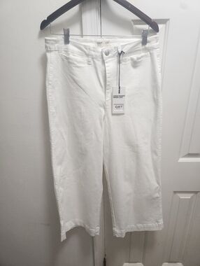 Oat New York White High-Waist Wide-Leg Jeans with Tag Size 10/30